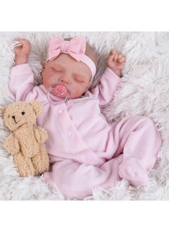 Aori Aori Reborn Baby Dolls-18 Inch Lifelike Realistic Newborn Girl Dolls with Feeding Kit, Great Gift for Kids and Grandma  - Image 1