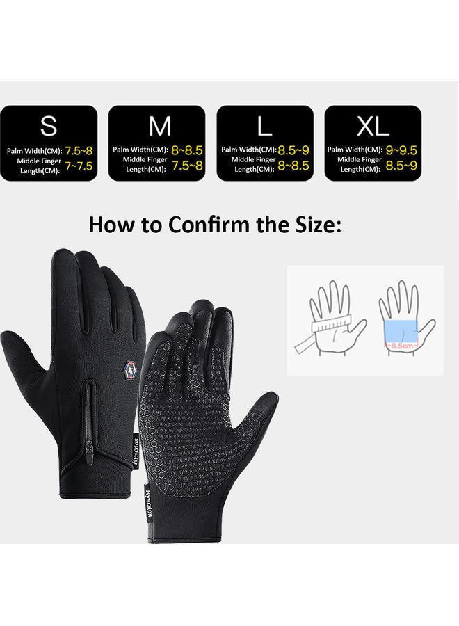 NIBEMINENT Pair Of Anti-Slip Sensitive Screen Touching Hand Warmer Gloves XL  - Image 2