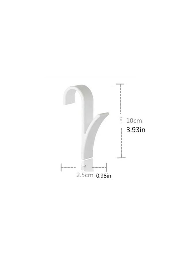 White Heated Towel Hanger Space Saving Plastic Bathroom Hook Rack Easy Install Drying - Image 4