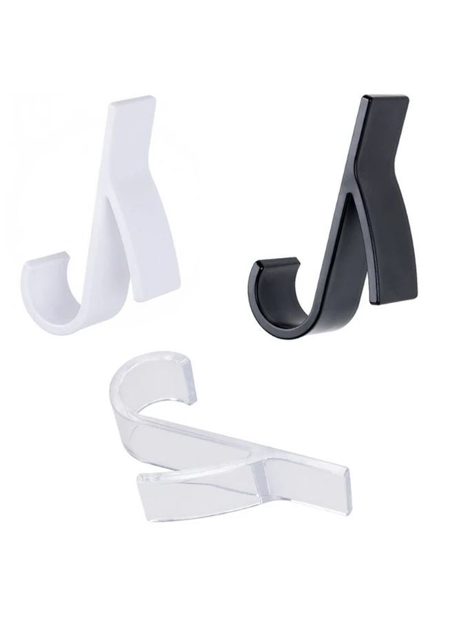 White Heated Towel Hanger Space Saving Plastic Bathroom Hook Rack Easy Install Drying - Image 5