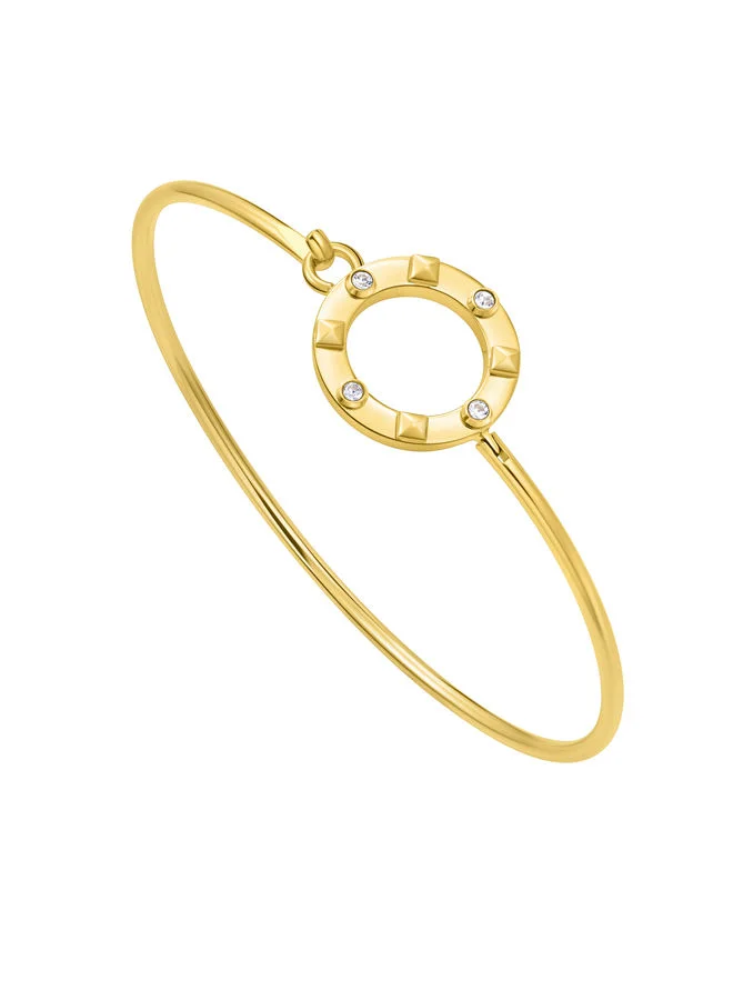 بوليس Fizzy Bangle for Women Gold Plating with crystalsPEJLG0001602