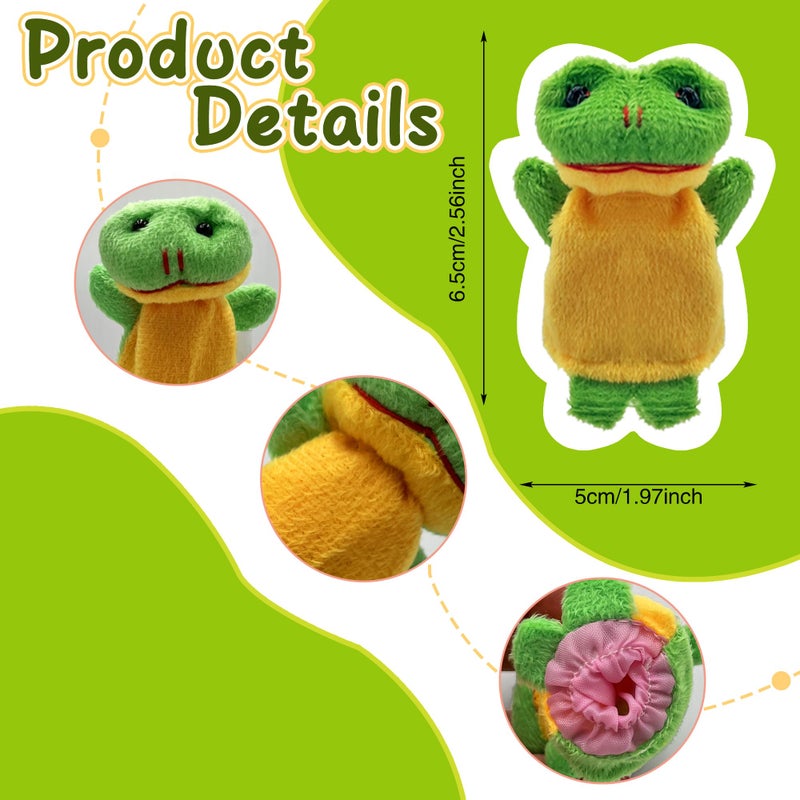 PPXMEEUDC 18 Pcs Finger Puppets Set Mini Stuffed Animals For Storytelling Teaching Playtime Schools Birthday Party Gift Favor Supplies - Image 2