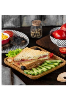 iSONIC 2-Slice Sandwich Maker,  Non-Stick Interchangeable Plates, Adjustable Temperature with Power Indicator, 2 Years Warranty 700W, ISM 724 Black  - Image 2