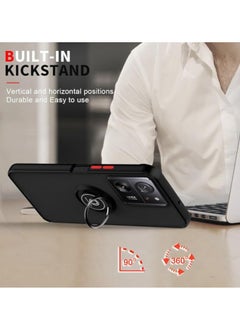 جنرال متوافق مع جراب هاتف Xiaomi 13T/13T Pro بحلقة تثبيت، حافظة صدمات من PC و TPU، حافظة شفافة غير لامعة لهاتف Xiaomi 13T/13T Pro  - Image 2