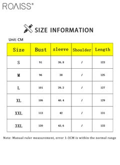 roaiss Women's Loose Casual Dress Solid Color Lapel Long Sleeve Design Classic V Neck Ankle Length Shirt Dress  - Image 4