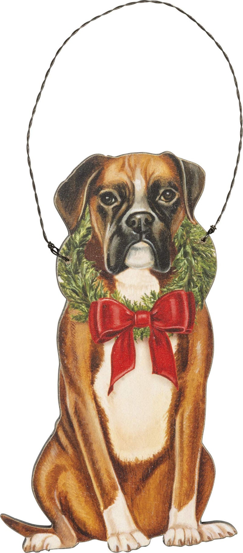 Primitives by Kathy Primitives by Kathy Christmas Boxer Hanging Ornament