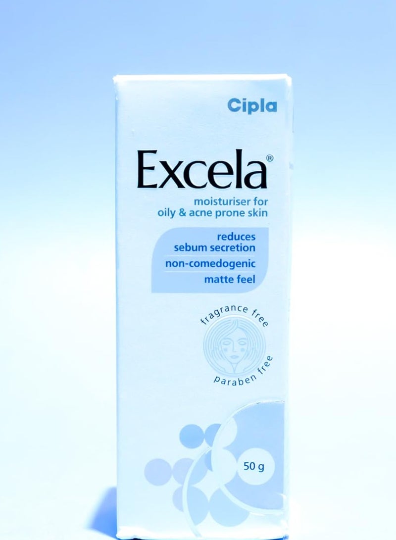 Cipla Excela Moisturiser for Oily Acne Prone Skin 50g - Image 2