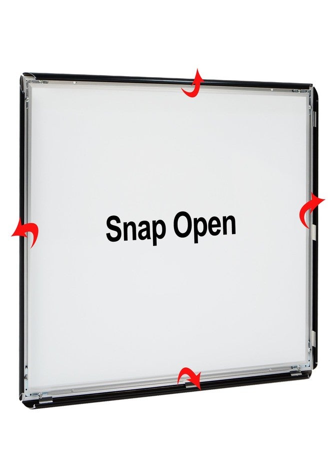 T-SIGN 24 x 36 Inches Picture Frame - Poster Frame Wall Mounting Document Certificate Frames - Aluminum with 1 PVC Transparent Protective Film, 1" Profile Black Wall Mounted Display Picture/Photo - Image 2