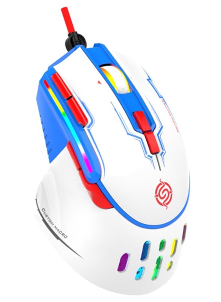 Wired Mouse RGB Light Effect , Cable Length: 1.5m/(White)/Q15 Model  - Image 1
