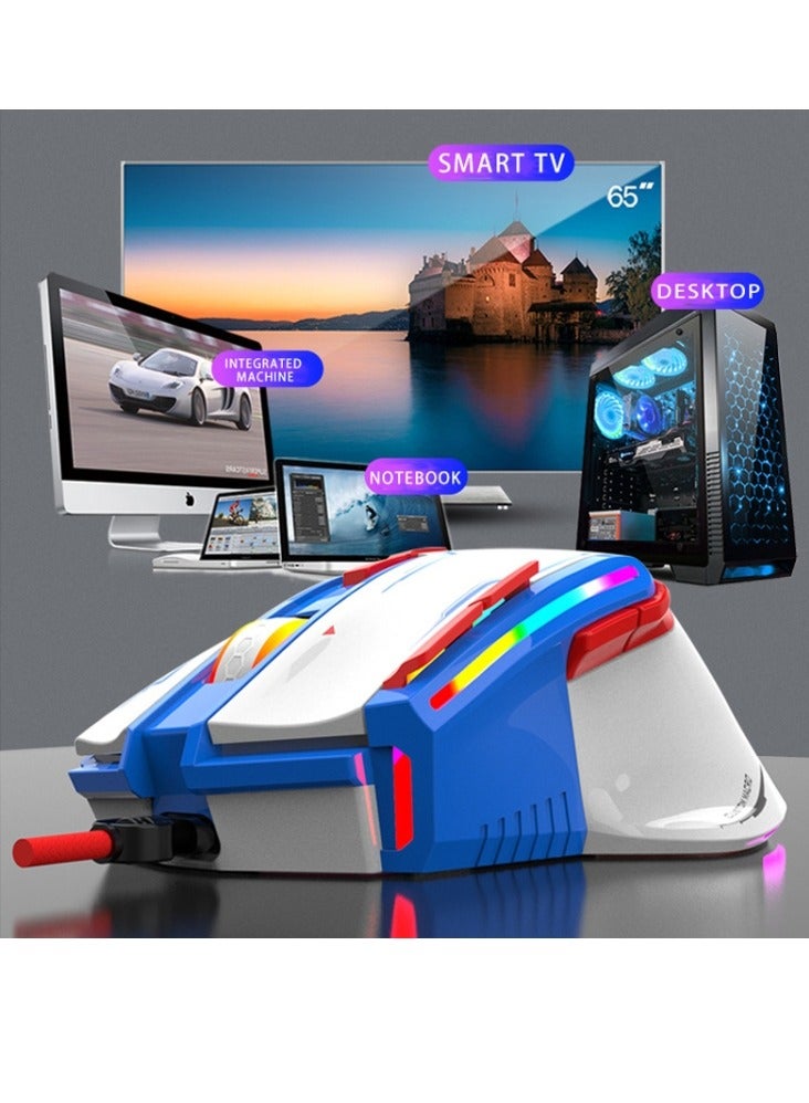 Wired Mouse RGB Light Effect , Cable Length: 1.5m/(White)/Q15 Model  - Image 3
