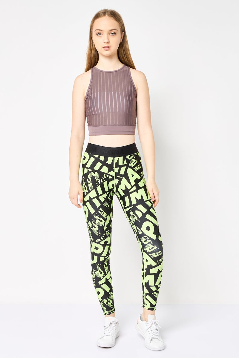 PUMA Women Sportswear Fit Allover Print Training Leggings, Multicolor - Image 2