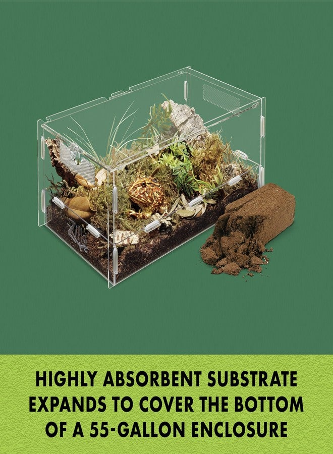 Zilla Coconut Husk Brick, Organic Bedding for Reptiles, Made with 100% Coconut Fiber, Ideal for Tropical Habitats and Egg Incubation - Image 2