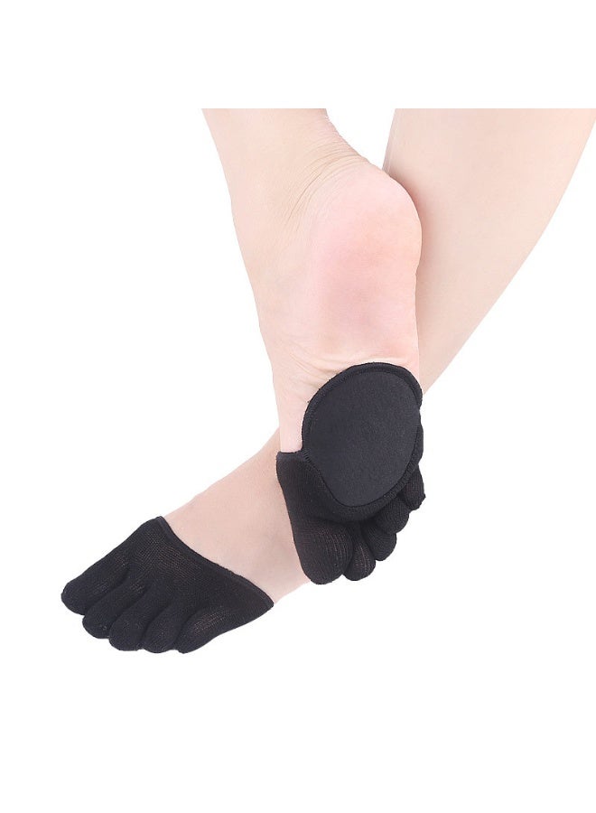 3 Pairs Toe Topper Socks No Show Liner Socks Women Finger Half Socks Non Slip Invisible Separated Socks for High Heels Sandals Sling - Image 5