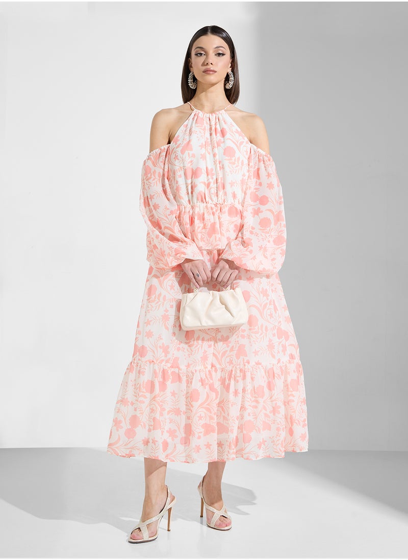 True Decadence Floral Print Tiered Dress  - Image 4
