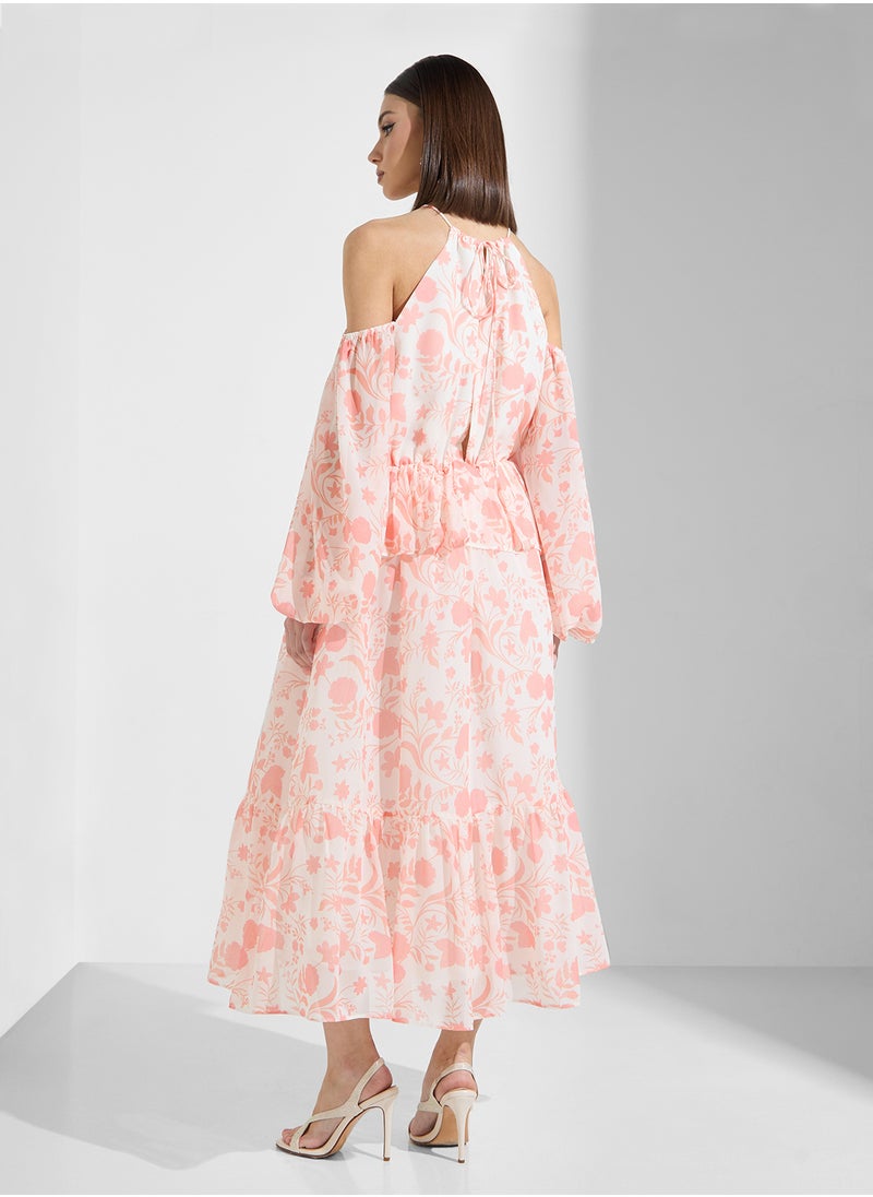 True Decadence Floral Print Tiered Dress  - Image 2