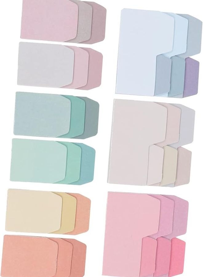 12 Pcs Gradient Memo Stickers Colorful Index Notes Self Adhesive For Bookmarks Office School - Image 2