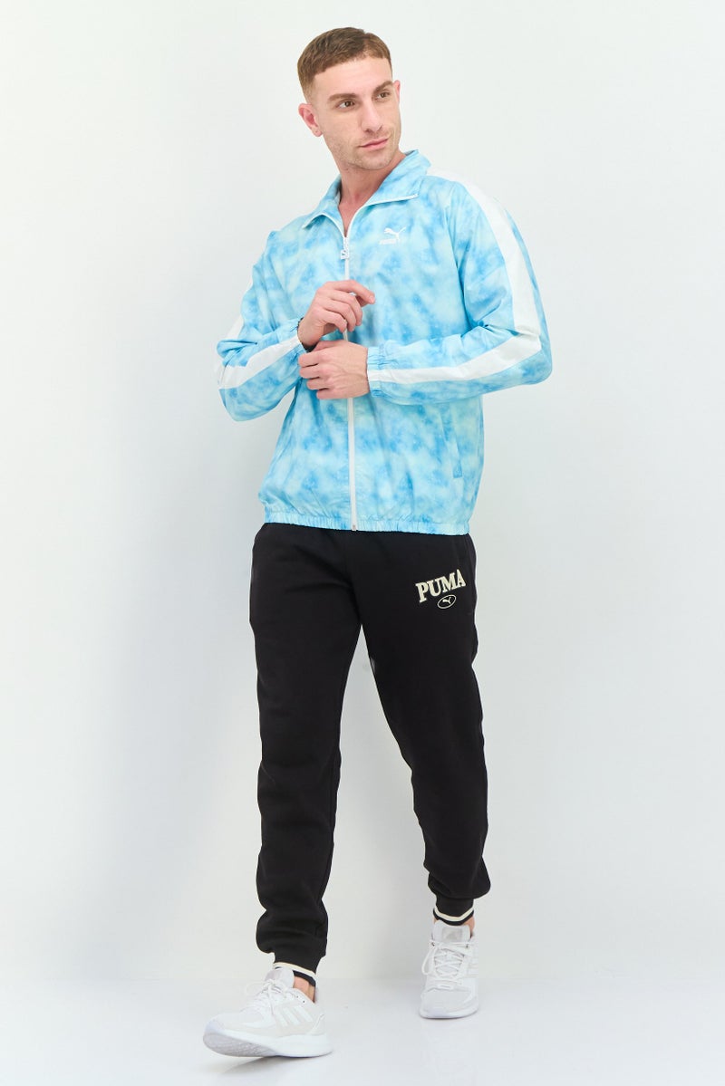 PUMA Men Sportswear Fit Long Sleeve Training Jacket, Aqua Blue/White - Image 2