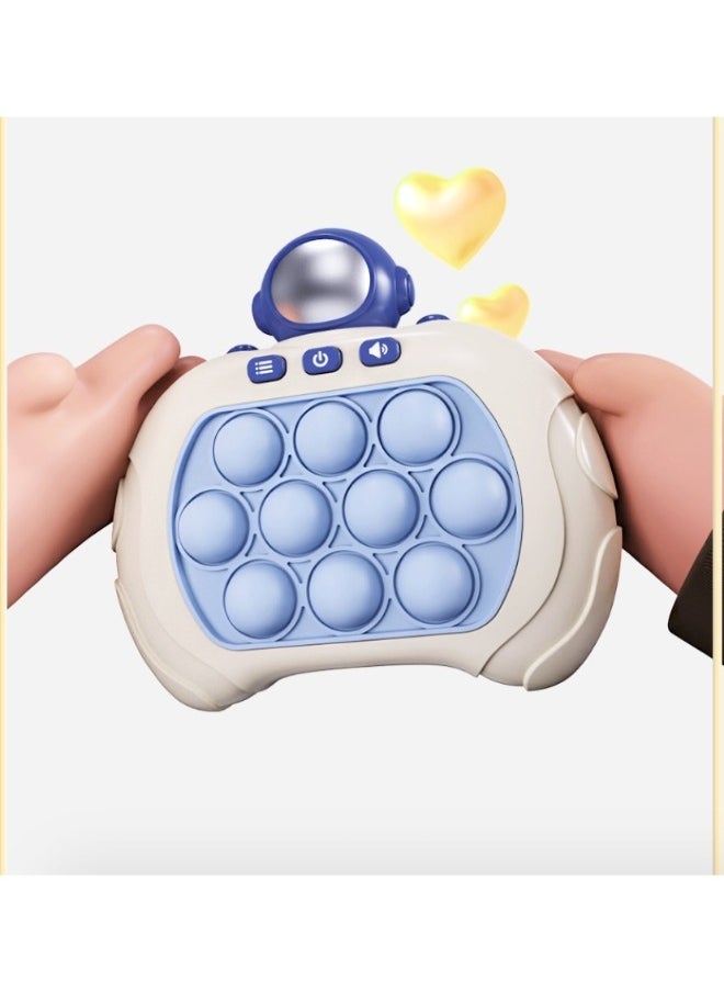 REOCLE - Pop Fast Push Bubble Game Quick Push Console Game Handheld Puzzle Game Sensory Toy Stress Light Up Game Toys Gifts for Boys Girls Teens - Image 1