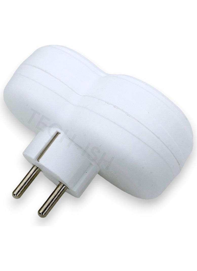 Single-Work Plug Socket 2-Gang Double Multiple Socket Grounded
