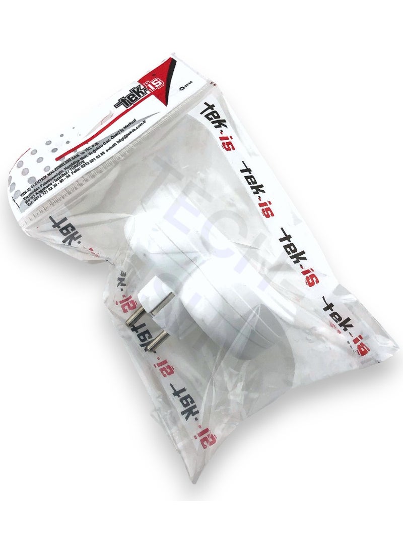 Single-Work Plug Socket 2-Gang Double Multiple Socket Grounded