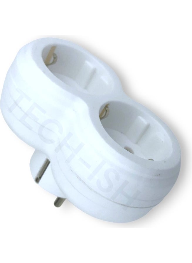 Single-Work Plug Socket 2-Gang Double Multiple Socket Grounded