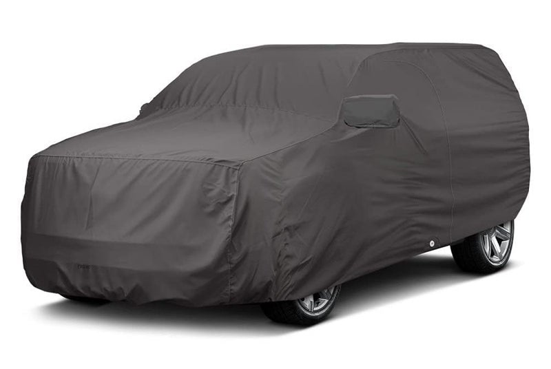 Auto Hub Car Cover Compatible with Mahindra Thar (Model : 2020- Till Date) with Mirror Pockets and Dustproof, Heat Resistant, Thar Car Cover, Grey - Image 1