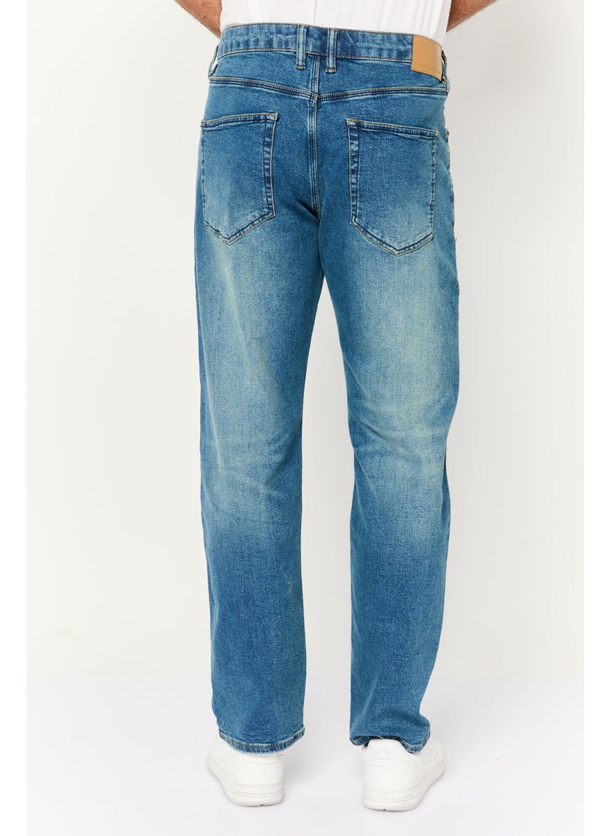 French Connection - Men Regular Fit Washed Stretchable Jeans, Blue - Image 1