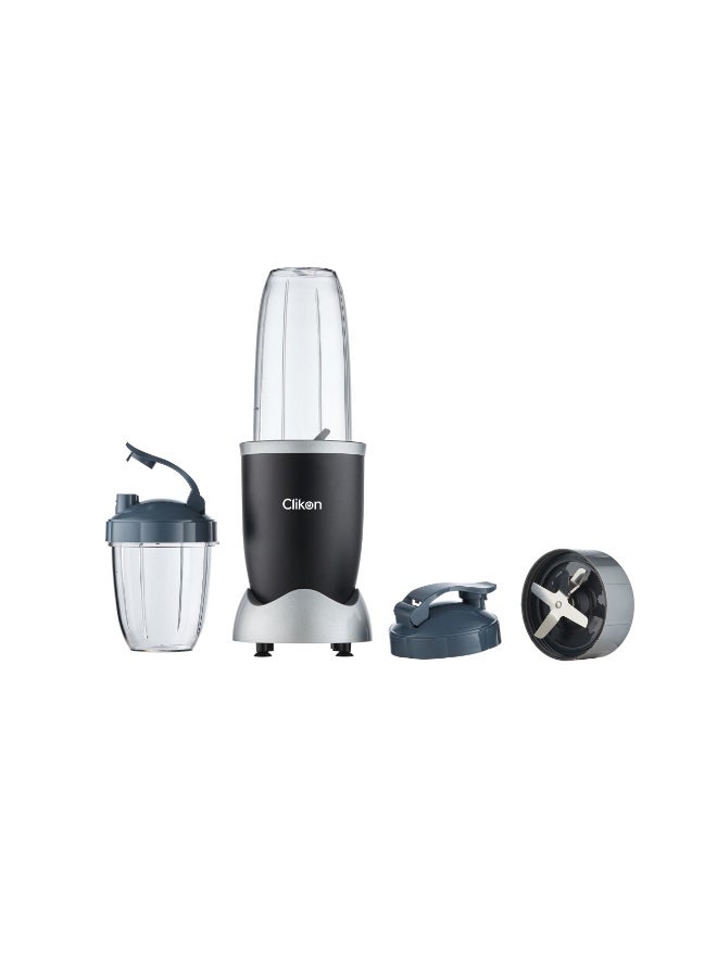 Clikon Nutri Whiz Smoothie Maker & Nutrient Extractor Powerful Motor, 6-Blade Titanium Coated Extractor, 2 Versatile BPA-Free Jars, High-Speed Blender for Shakes, Smoothies & Ice Crushing 950 ml 900 W CK1212 Black/Grey - Image 5