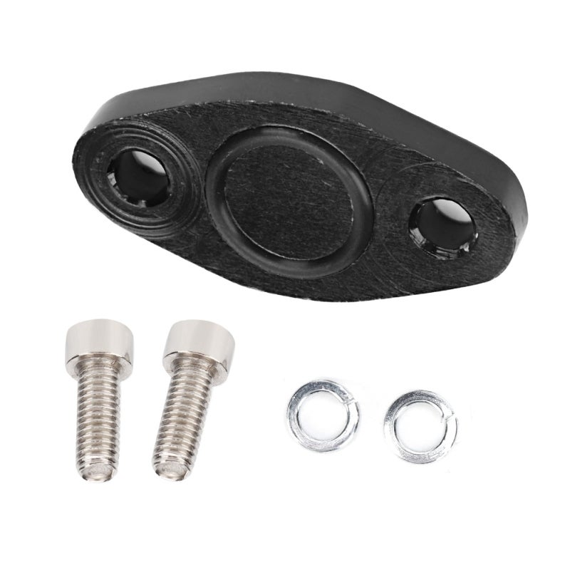 SAI Delete Block CNC Machined Billet Aluminum Block Off Plate - O-Ring Sealed Secondary Air Injection Delete - Lock Washers for 1.8T Cylinder Head - Image 1