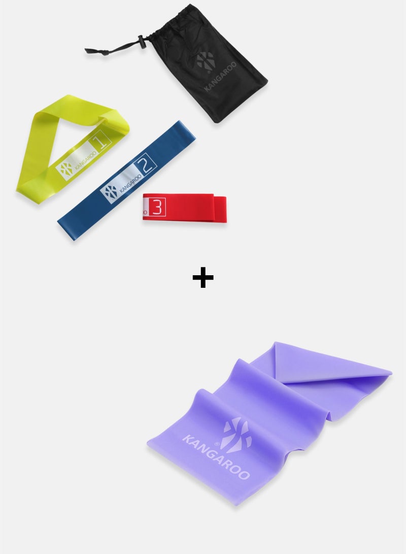 كانجرو مجموعة اشرطه للمقاومة و لعب اليوجا والبيلاتس - Image 1