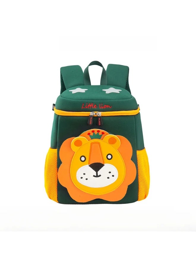 Kids Backpack Lion 3-6 Years, School Supplies Anti-Lost Large Capacity Waterproof Reflective Spine-Protective Kindergarten  Bag - Image 1