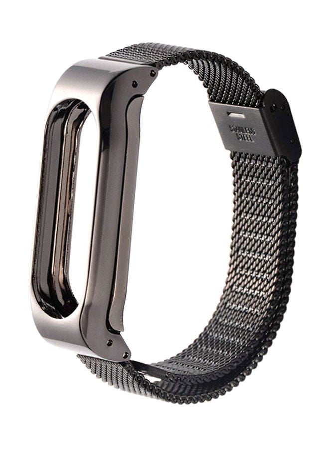 NIBEMINENT Fitness Tracker Strap For Xiaomi Mi Band 2 Black  - Image 1