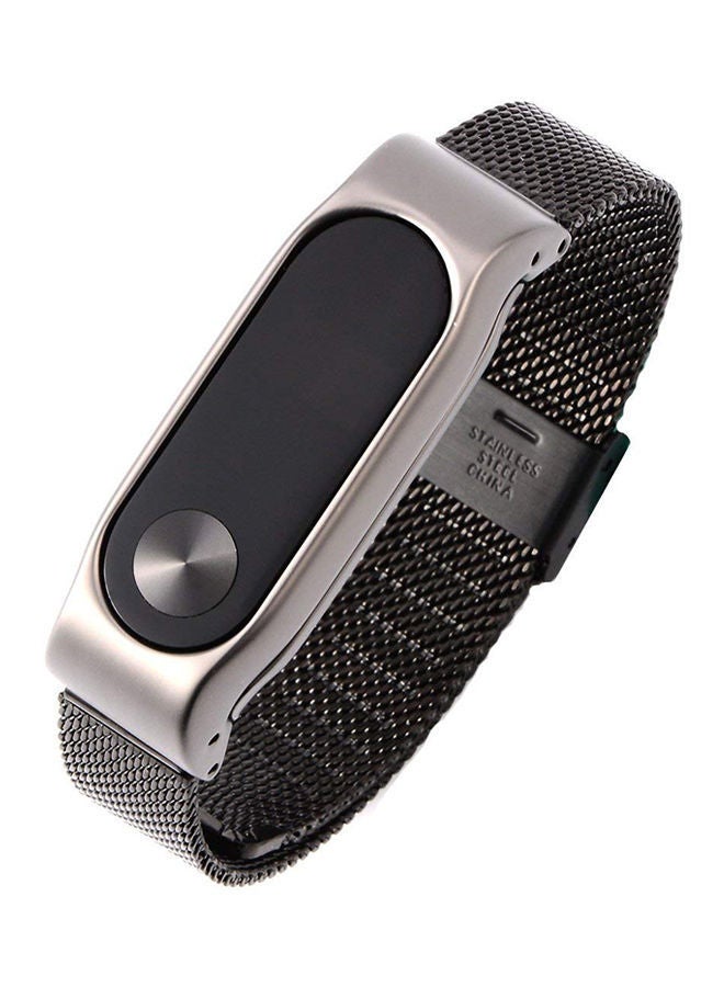 NIBEMINENT Fitness Tracker Strap For Xiaomi Mi Band 2 Black  - Image 3