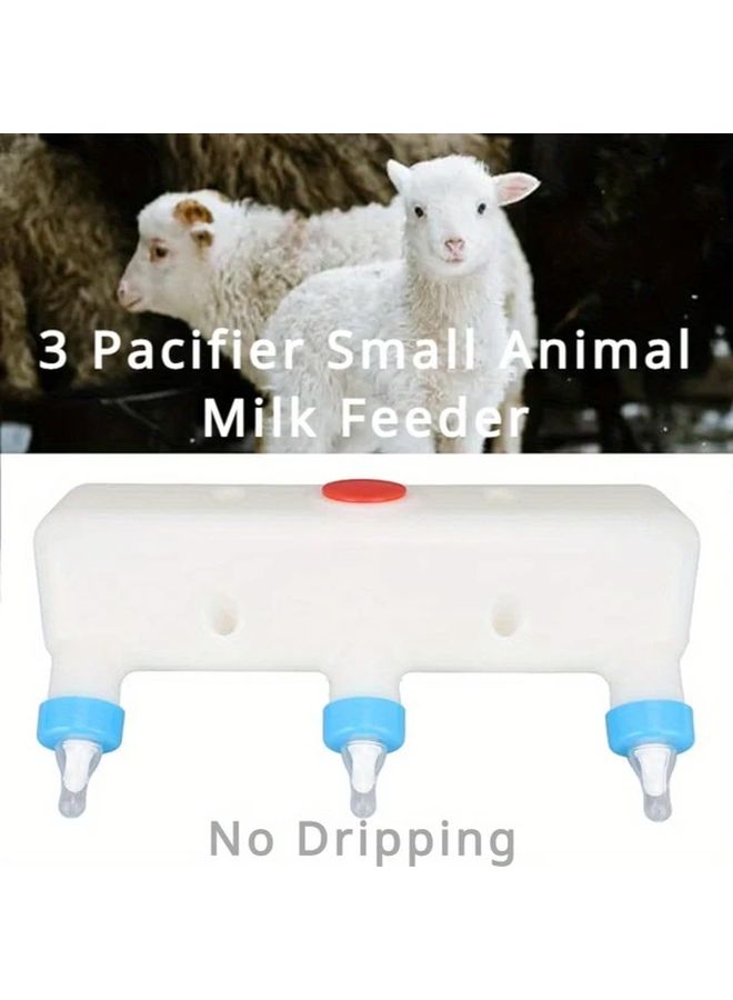3 Pacifier Small Animal Milk Feeder No Dripping Farm Animal Feeding Device Pet Feeding Bottle 3 Position Feeding Device - Image 3