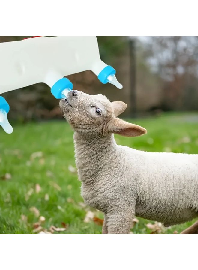 3 Pacifier Small Animal Milk Feeder No Dripping Farm Animal Feeding Device Pet Feeding Bottle 3 Position Feeding Device - Image 1