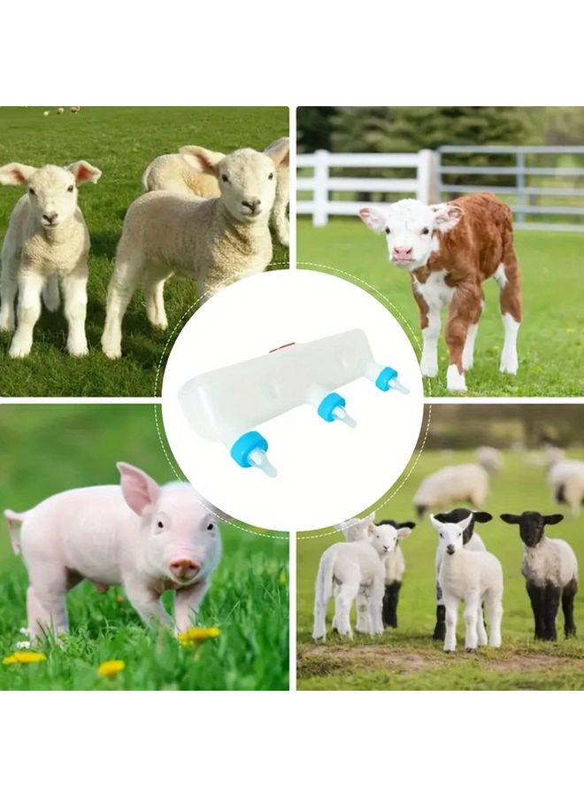 3 Pacifier Small Animal Milk Feeder No Dripping Farm Animal Feeding Device Pet Feeding Bottle 3 Position Feeding Device - Image 2