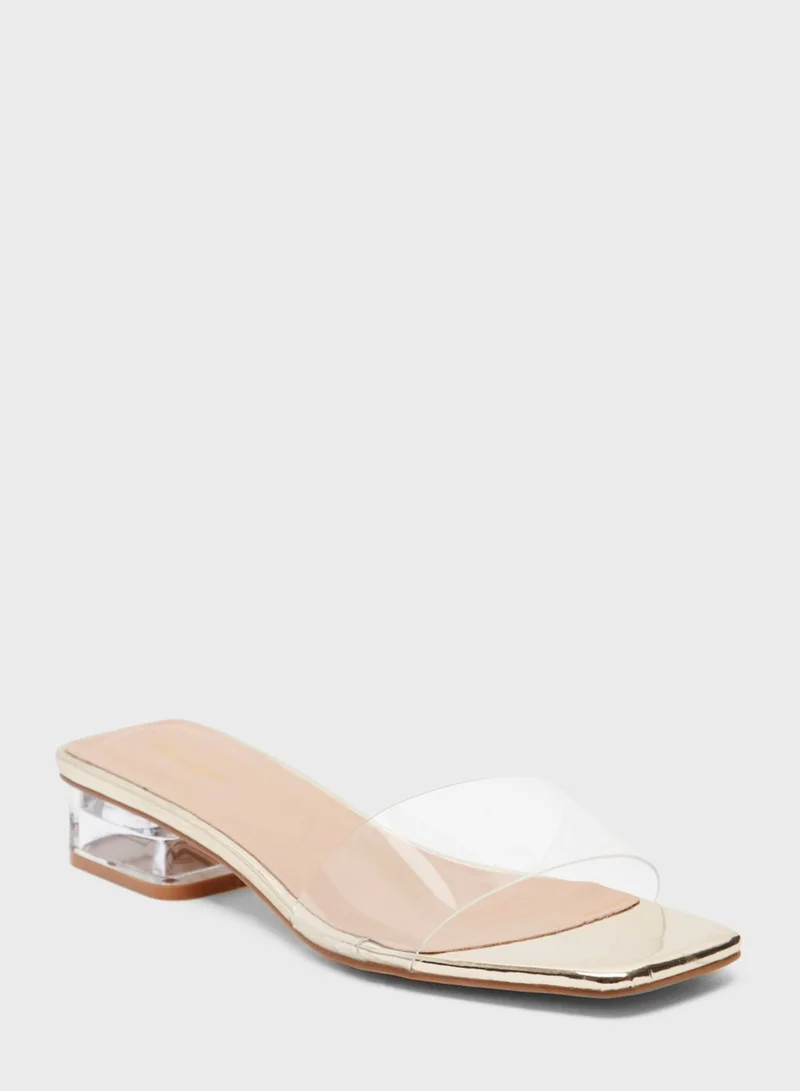 shoexpress Wide Strap Mid Heel Sandal