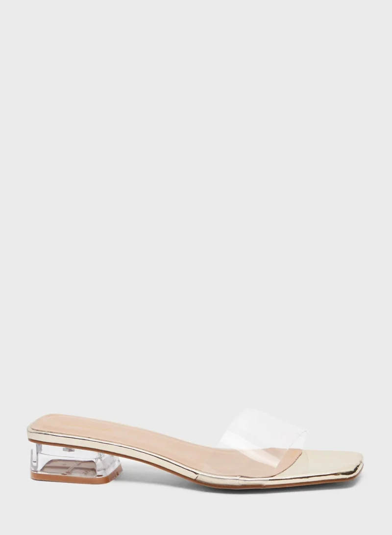 shoexpress Wide Strap Mid Heel Sandal