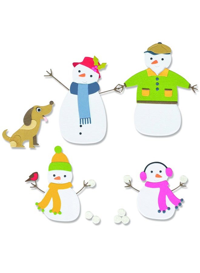 Sizzix مجموعة قوالب سIZZx Thinlits 17PK عائلة الثلج بواسطة جينيفر أوجبورن | 665959 | الفصل 3 2022، متعدد الألوان - Image 1