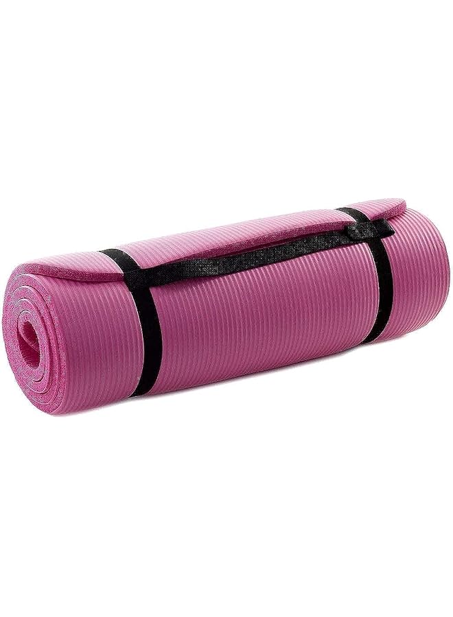 Nariele Premium 1/2 Inch Extra Thick 71 Inch Long High Density Exercise Yoga Mat With Comfort Foam And Carrying Case