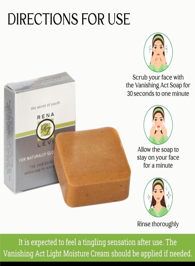 Rena Levi Vanishing Act Natural Acne Cleansing Soap Bar, for all skin types - Image 4
