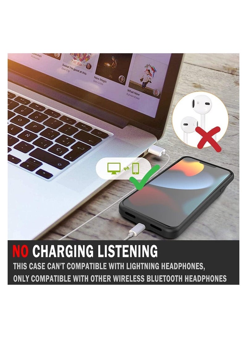 Raxoom ELTERAZONE for iPhone 13 Pro Max/12 Pro Max Battery Case,4800mAh Support SYNC Data Wired Headset External Backup Portable Pack Battery Charger Case for iPhone 13 Pro Max/12 Pro Max-6.7 inch - Image 2