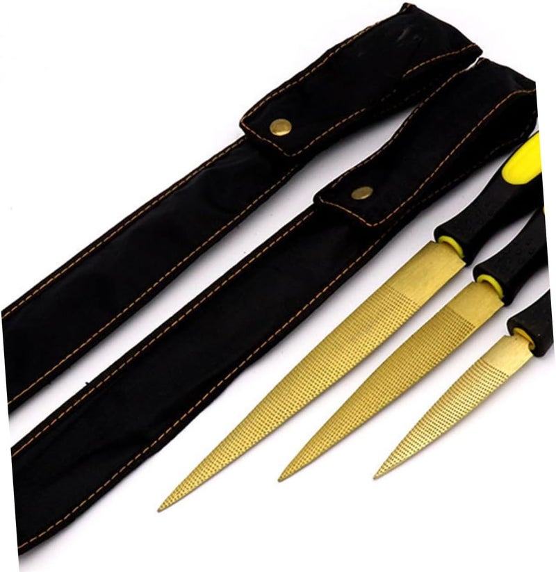 Generic DIY Craft Gadget 5pcs Wood Rasp File Set Plastic Handles for Woodworking - Image 4