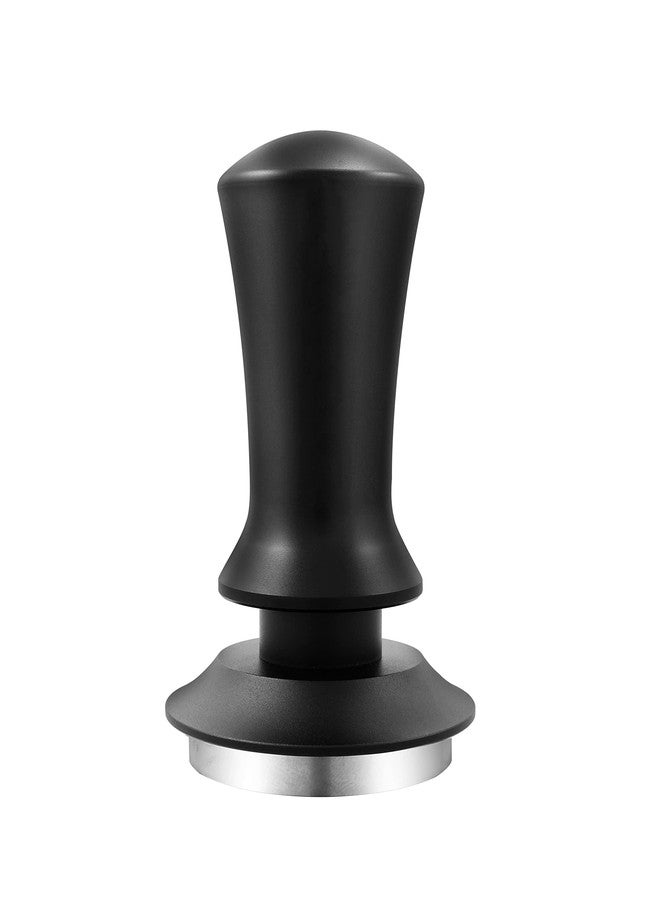K COOL Espresso Hand Tamper, Premium Barista Coffee Tamper with Calibrated Spring, 100% Flat Stainless Steel Base Tamper for Breville Series 54mm Portafilter Basket (53mm, Black) - Image 1