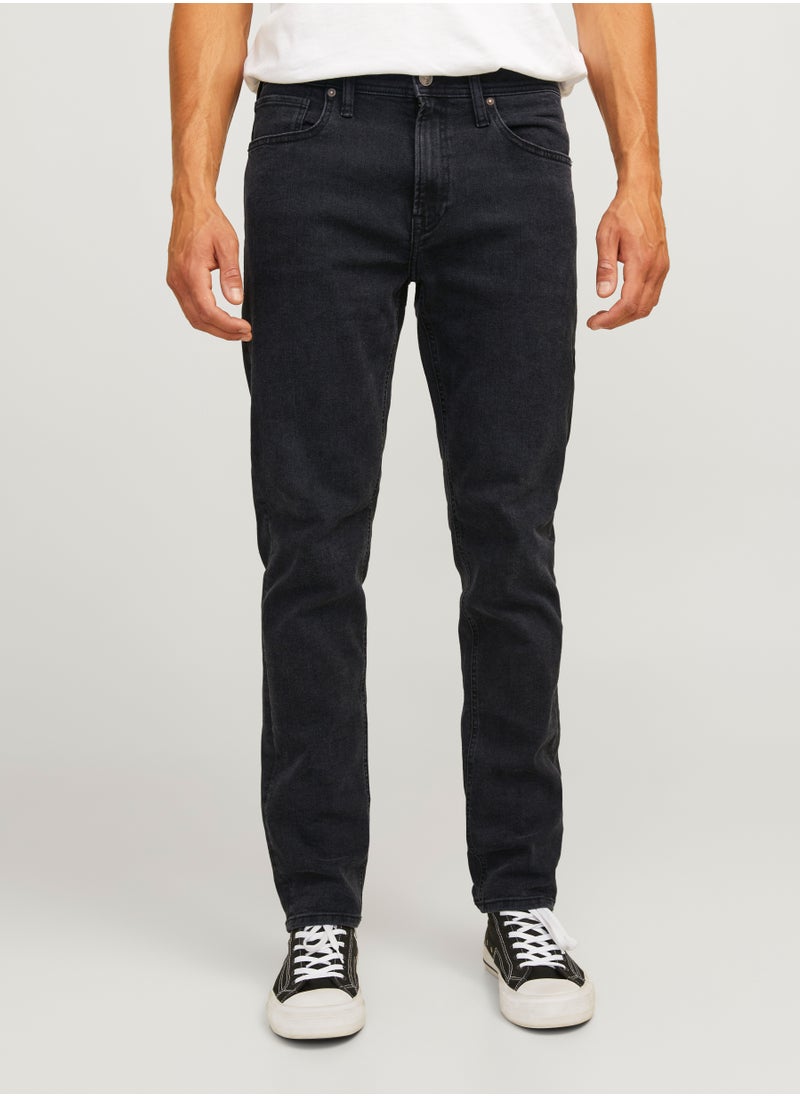 JJ Rebel Jrebadam Jjcraft Stright Fit Rinse Wash Jeans  - Image 1