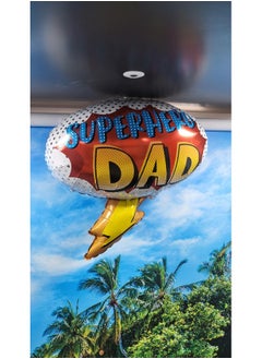Atpata Funky Atpata Funky Superhero Dad Foil Balloon for Fathers Day, Dad's Birthday Party and Celebration (Superhero Dad), Multicolor, Large  - Image 5