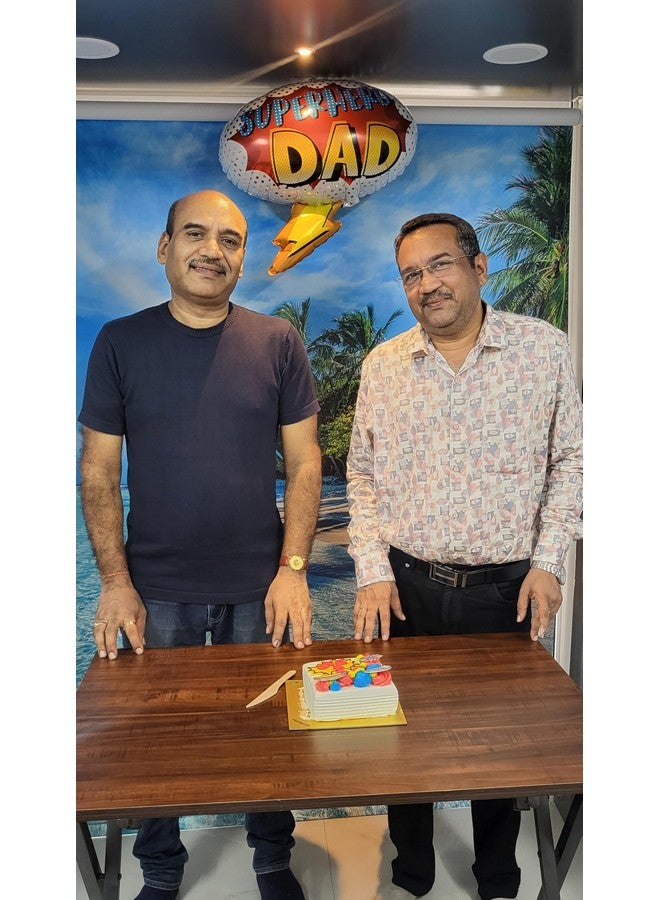 Atpata Funky Superhero Dad Foil Balloon for Fathers Day, Dad's Birthday Party and Celebration (Superhero Dad), Multicolor, Large - Image 2