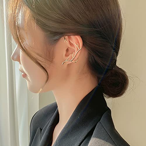 Vercret Gold Earrings Cuff for Women CZ Earring Ear Cuff for Friend, Sister, Daily Wearing - Image 2