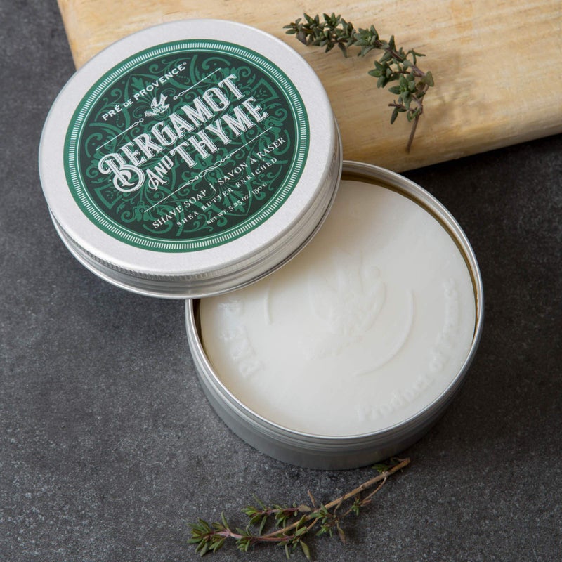 Pre de Provence Bergamot & Thyme Men's Fragrance Collection, Shave Soap in Tin, 150 G - Image 4