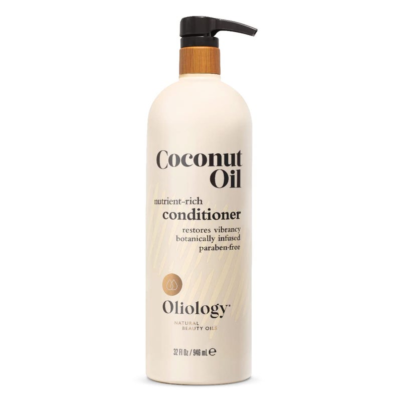 Oliology Nutrient Rich Coconut Oil Conditioner - Restores Vibrancy & Softens Hair | Repairs Damaged Dry Weak Hair | Intensely Hydrates | Botanically Infused | Paraben Free (32 fl oz) - Image 4